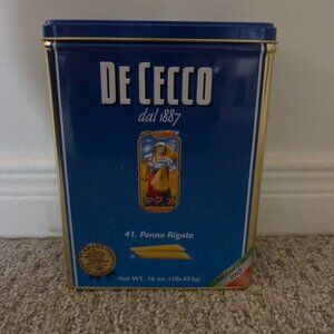 DE CECCO dal 1887, 41. Penne Rigate pasta, collector's tin (empty)
